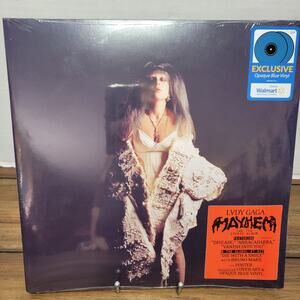 VINYL Lady Gaga: Mayhem - Exclusive 2 LP Opaque Blue - Alt Cover + Poster NEW